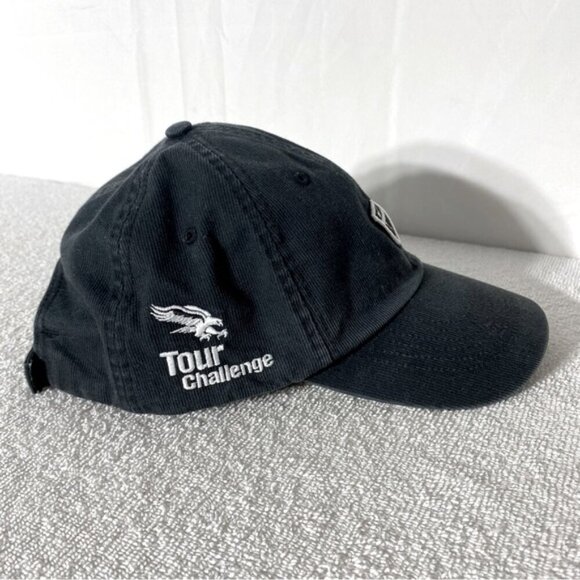 Nike Golf Tour Challenge Black Ribbed Texture Adjustable Fit Ball Cap Hat - Picture 7 of 12